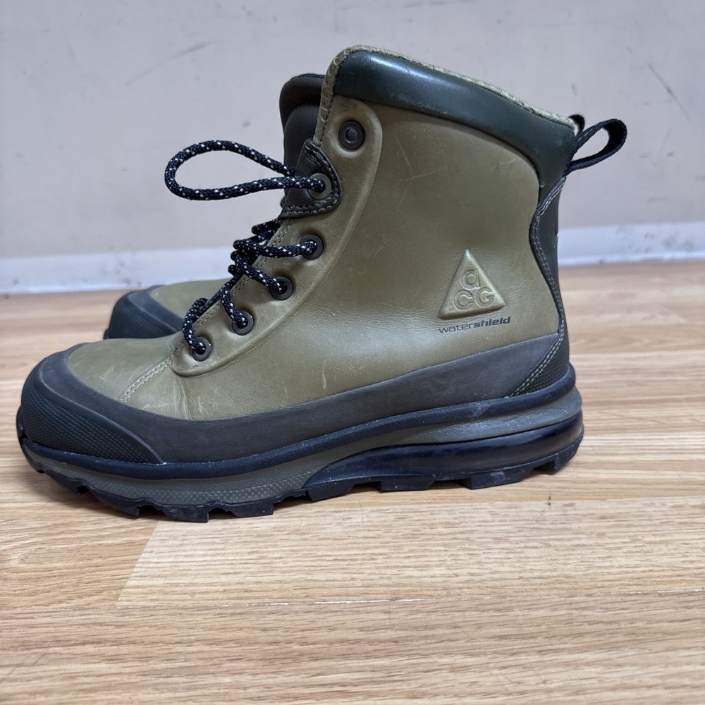 Nike ACG Air Max Conquer Watershield Mens 8 Boots Sable Green Iguana  472493-201